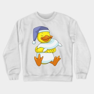 Duck at Sleeping with Nightcap Crewneck Sweatshirt